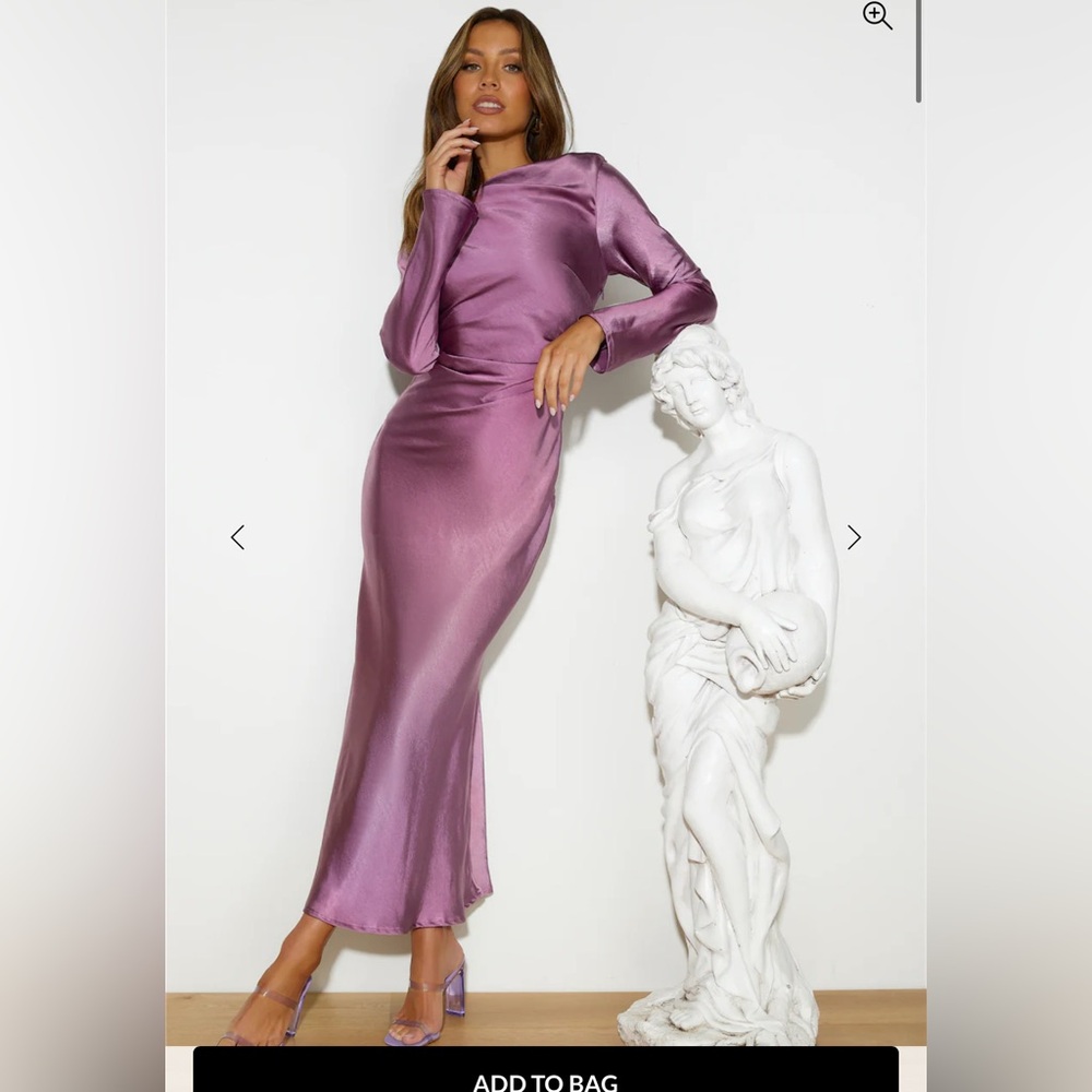 Hello Molly Purple Long Sleeve Dress